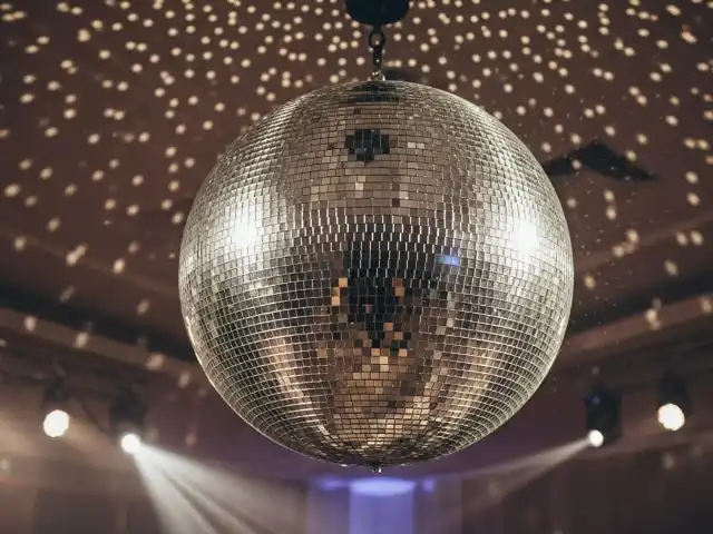 Bola disco grande 80cm para bodas premium y XV años - Motor variable profesional con LED