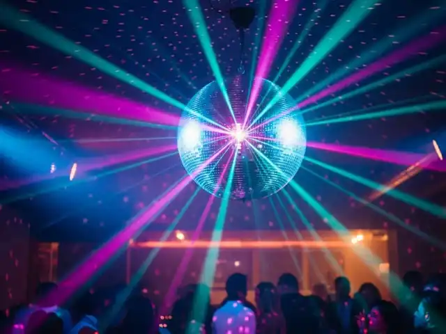 Bola disco LED RGB 60cm con 16 millones de colores - Sensor de ritmo musical y control remoto